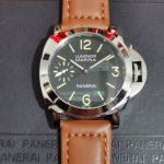 Best Quality Replica Panerai Luminor Marina Black Face Steel Case Watch 